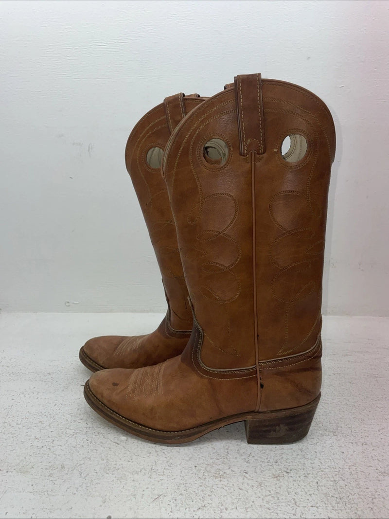 New Men’s Brown Dodge City Cowboy Boots. 134001 7 E. 1-70