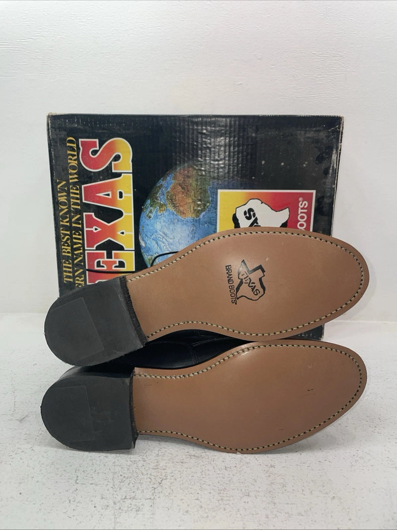 New Men’s Grey Lace Up Texas Brand Cowboy Boots. 8852 9 E E. 4-29