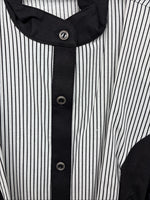 New Women’s Cowboy Threads Black White Long Sleeve Button Up Large TT-10