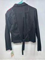 New Women’s 1849 RanchWear Black Design Long Sleeve Button Up Medium TT-120