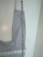 New Women’s Blue Striped H Bar C Long Sleeve Button Up Shirt #20119 3B-33