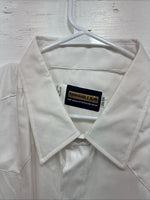 New Men’s Panhandle Slim White Simple Long Sleeve Pearl Snap 4XL J-42