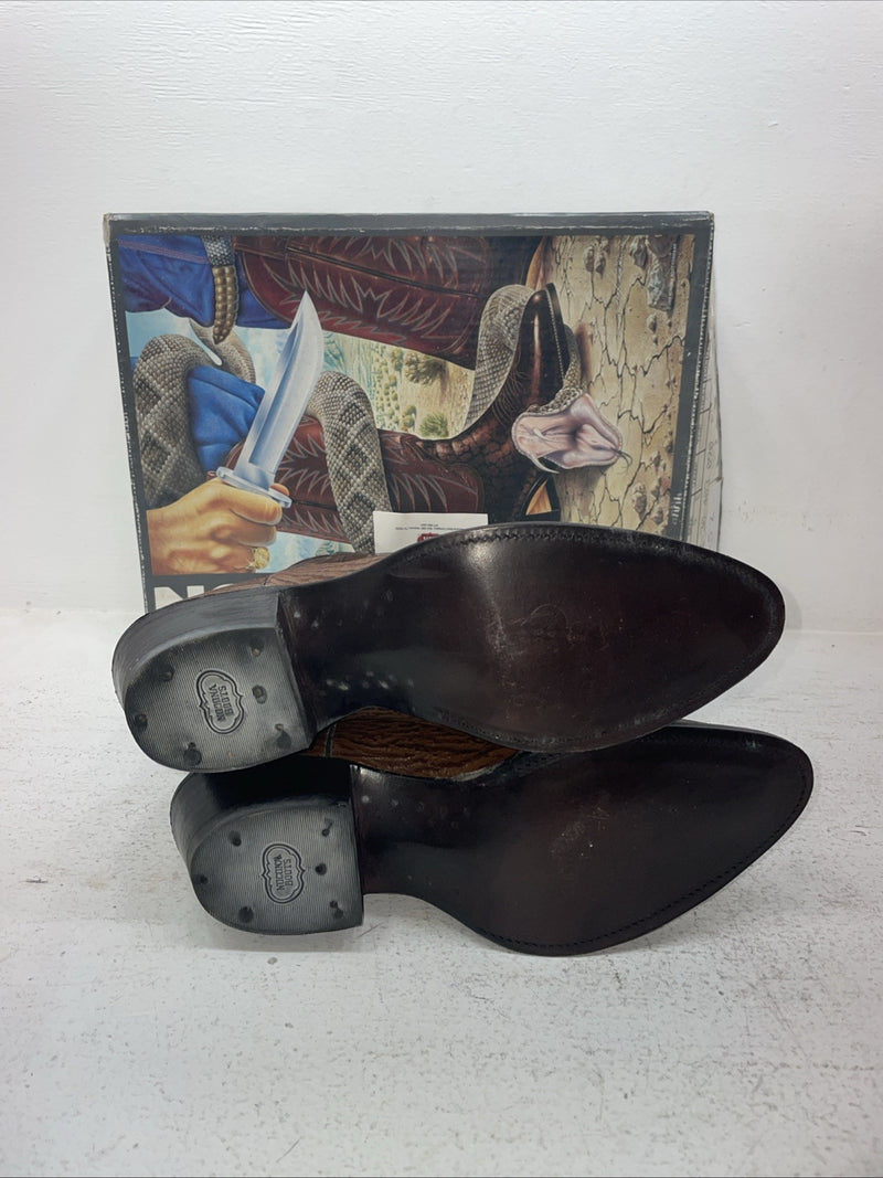 New Men’s Brown Nocona Cowboy Boots. 3017 C 9 E. 3-52