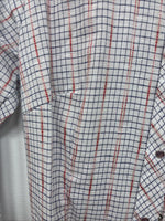 New Women’s Dan River Red Plaid Long Sleeve Pearl Snap Size 10 KK-45