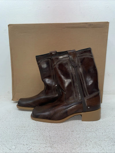 New Kids Brown Rodeo Cowboy Boots. 2511 1.5 1 1/2 D. 23-121