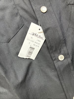 New Kids White Horse Black Long Sleeve Pearl Snap Size Small YY-67