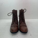 New Women’s Brown Lace Up Acme Cowboy Boots. 00852 10 M. 17-124