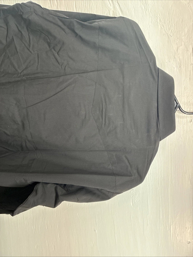New Men’s ELY Cattleman Simple Black Long Sleeve Pearl Snap 16.5 Large M-54