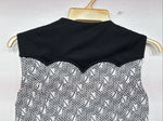 New Women’s Western Heritage Black White Show Vest Button Up Size 14 YY-112