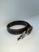 New Brown Genuine Leather Nocona Weaved M Belt #N3432144 JJ-23