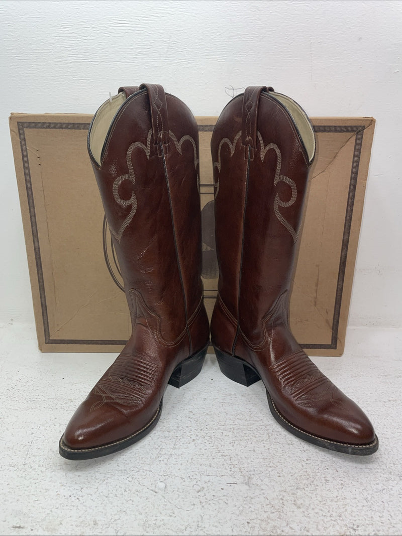 New Men’s Brown J Chisholm Cowboy Boots. 911 7 D. 1-43