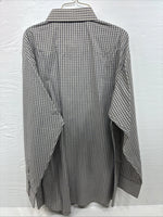New Men’s White Horse Multicolor Plaid Long Sleeve Button Up Shirt XL M-91