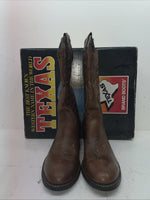 New Men’s Brown Texas Brand Cowboy Boots. 7811 10 D. 6-45