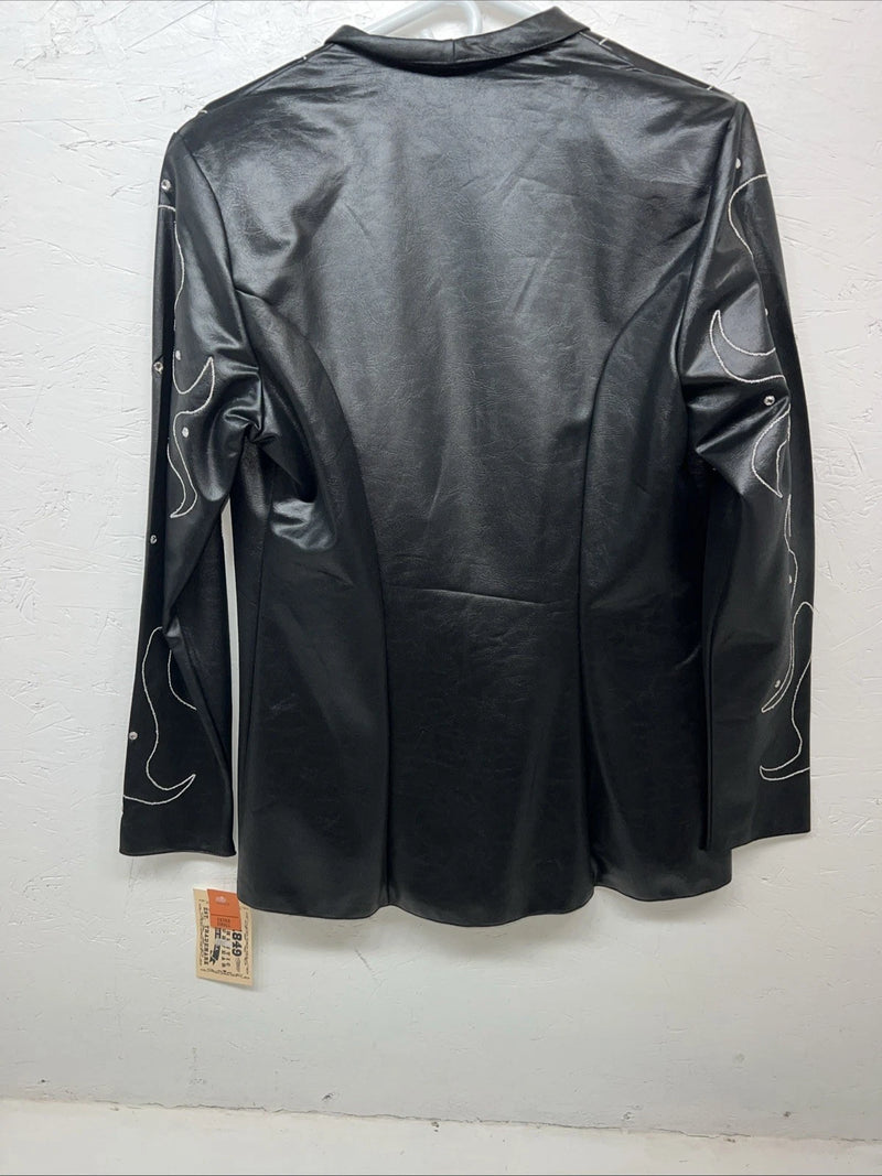 New Women’s 1849 Authentic Ranchwear Black Western Show Jacket XS WW-9