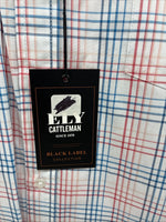 New Men’s ELY Cattleman Multiple Color Stripe Long Sleeve Button Up 2XL H-41