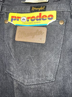 New Boys Grey Wrangler Cowboy Cut Pro Rodeo Denim Jeans. 8/24 B-26