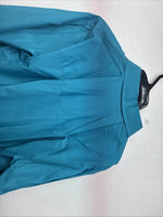 New Women’s Country Charmers Teal Long Sleeve Pearl Snap Large GG-1