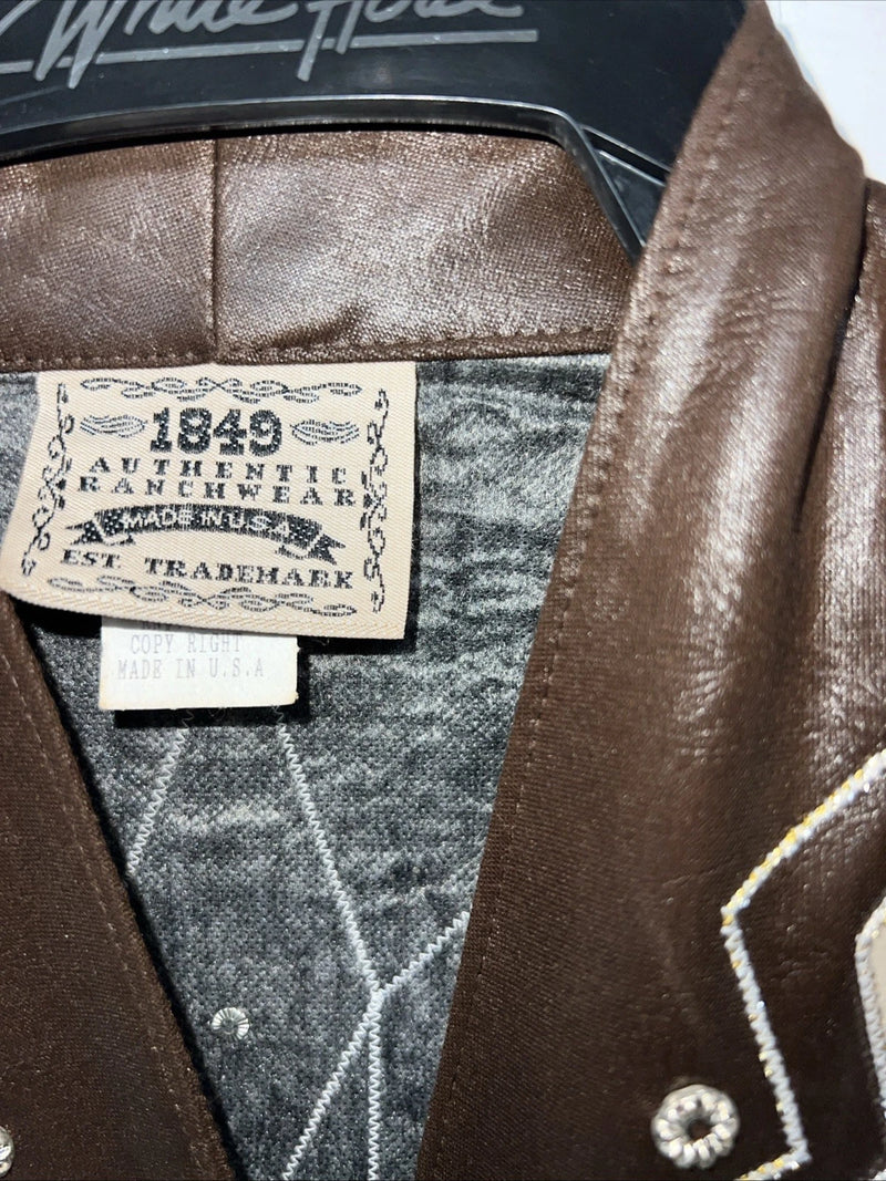 New Women’s 1849 Authentic Ranchwear Brown Western Show Jacket Small #3732 WW-5