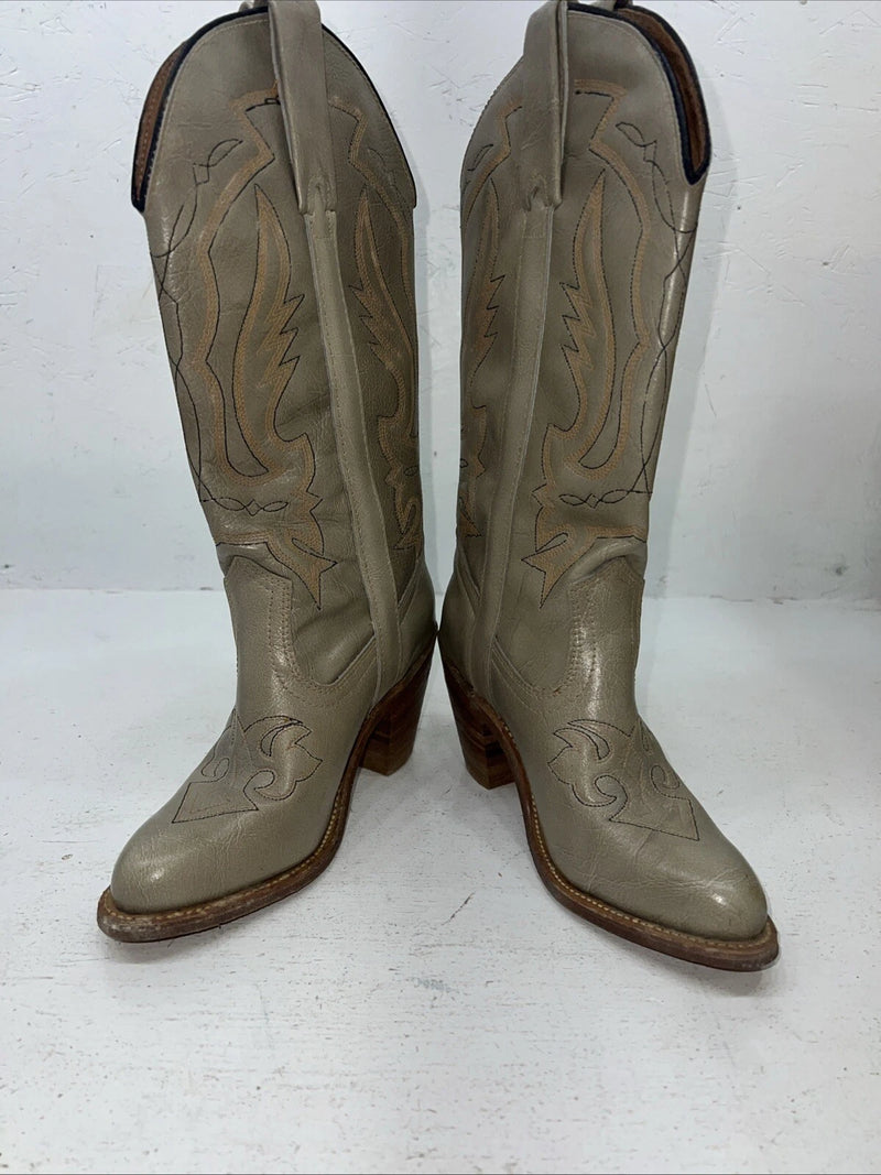 New Women’s Grey Capezio Fashion Cowboy Boots. L 53 6.5 6 1/2 M. 19-94