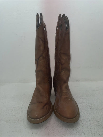New Men’s Brown Texas Brand Cowboy Boots. B 5979 9 D. 3-79