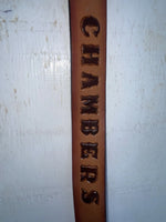 New Brown Genuine Leather Chambers Tooled 34” Belt #6412-75 Z-107