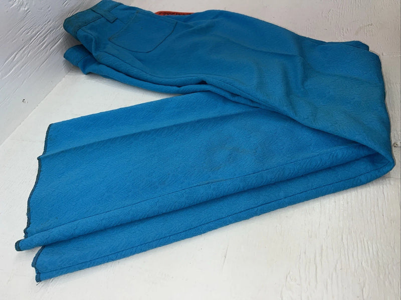 New Vintage Tem Tex Blue Polyester Pants #5450087 NN-149