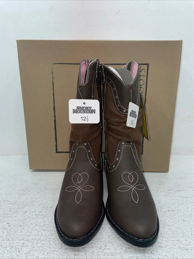 New Kids Brown Smoky Mountain Cowboy Boots. 1122 C 12.5 12 1/2. 23-11
