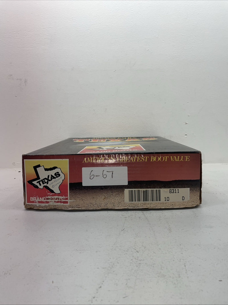 New Men’s Brown Texas Brand Cowboy Boots. 8311 10 D. 6-67