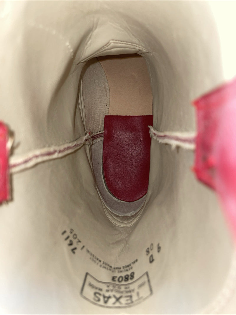 New Men’s Red Texas Brand Cowboy Boots. 4403 6.5 6 1/2 M. 1-52