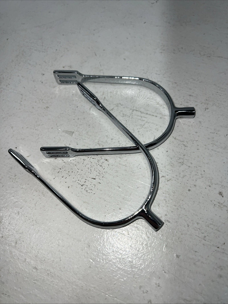 New Kelly Silver Star Silver Metal English Spurs #24-9995 L-500