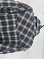 New Girls Cumberland Black plaid Long Sleeve Pearl Snap Size 2XL CC-121