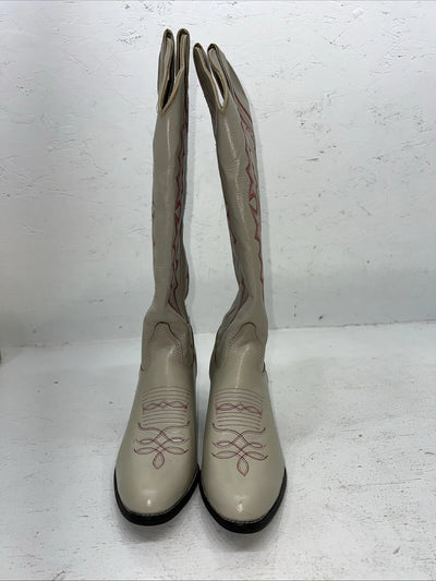 New Women’s Cream Kenny Roger’s Cowboy Boots. 40909 6.5 6 1/2 M. 19-144