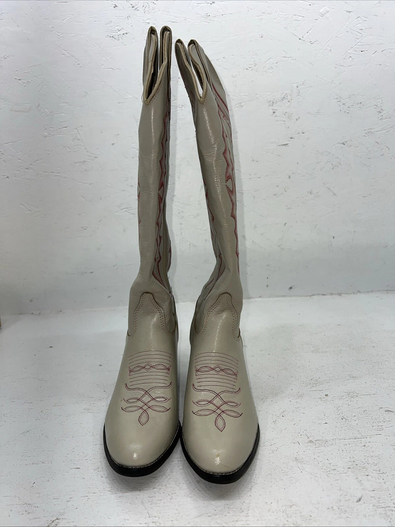 New Women’s Cream Kenny Roger’s Cowboy Boots. 40909 6.5 6 1/2 M. 19-144