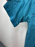 New Women’s Wrangler Blue Short Sleeve Pearl Snap Size Medium YY-50