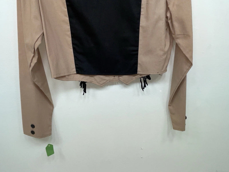 New Women’s Brown With Fringe 1849 Authentic Ranchwear  Button Up 3B-111