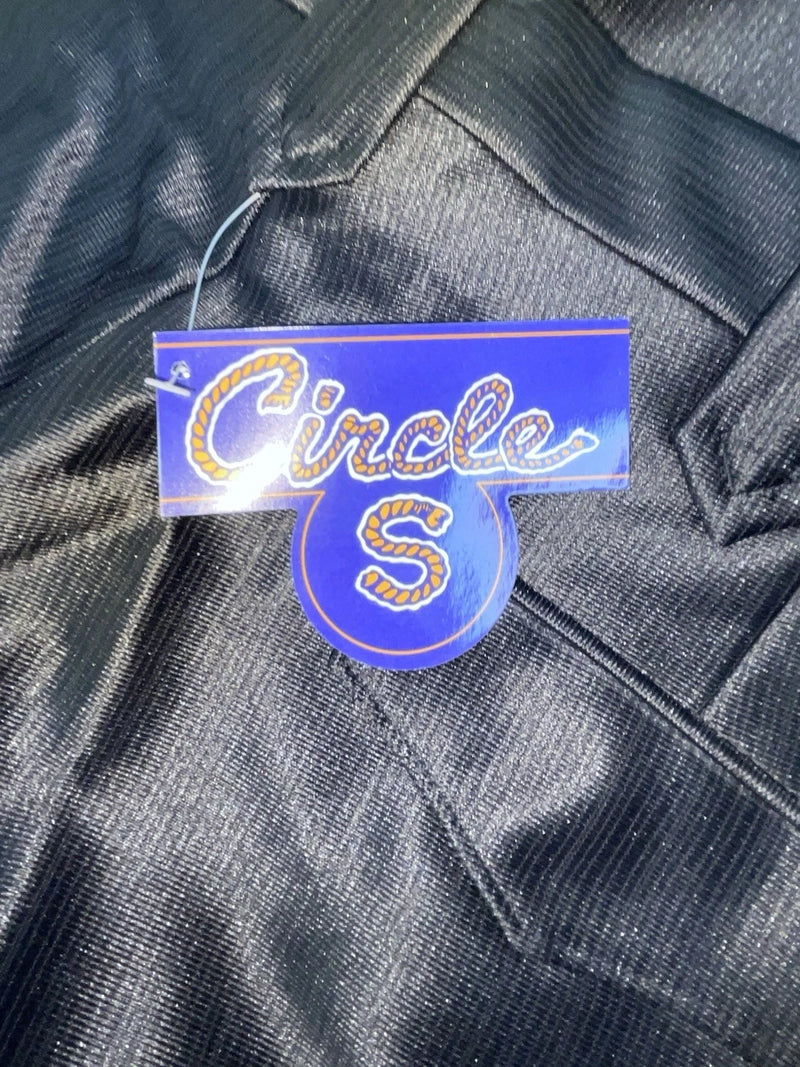 New Vintage Black Circle S Polyester Pants #CP5091 ZZ-16