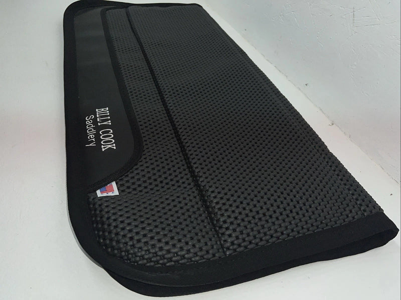 New Billy Cook Black Neoprene No Slip Waffle Saddle Pad 32x32 #12285 Pad-1