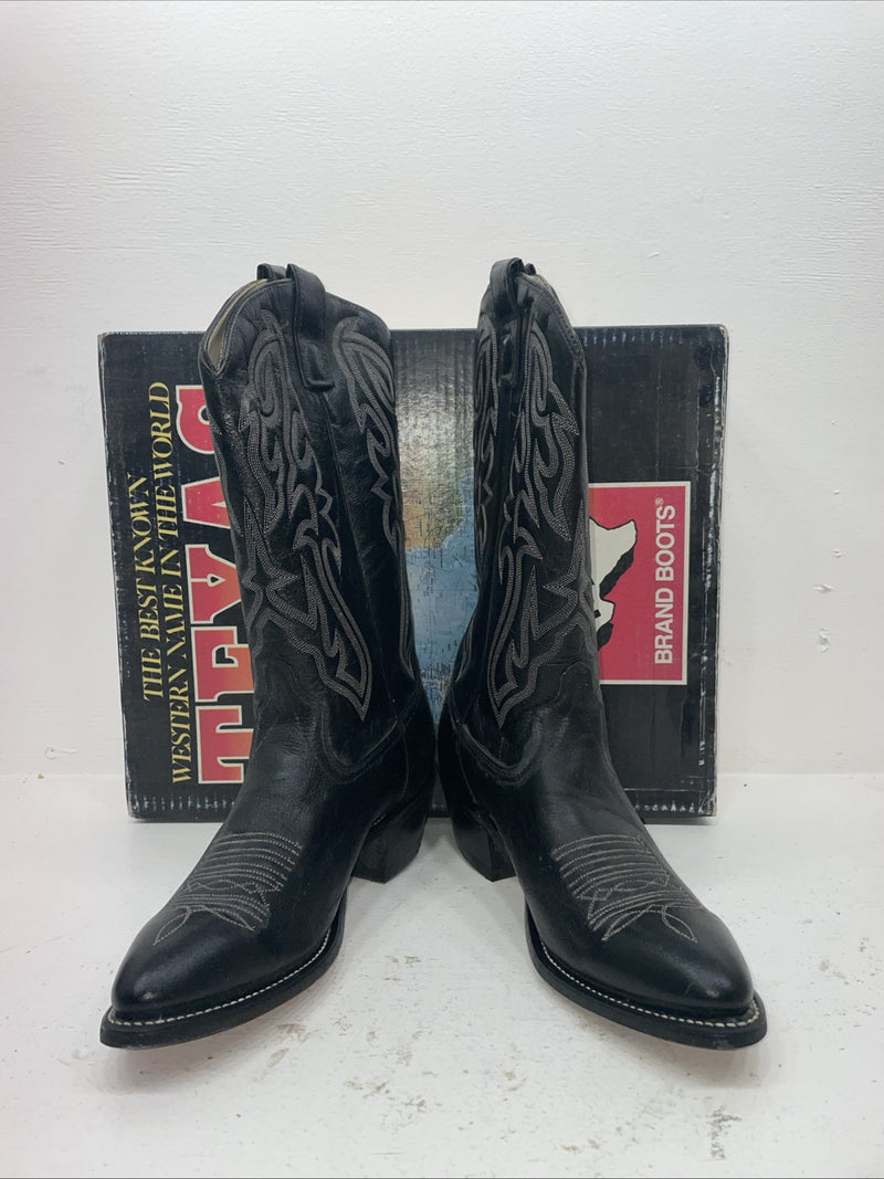 New Men’s Black Texas Brand Cowboy Boots. 7800 11 D. 8-51