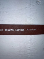 New Red Genuine Leather Nocona Stitched 28” Belt #N3418004 NN-42