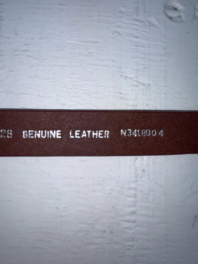 New Red Genuine Leather Nocona Stitched 28” Belt #N3418004 NN-42