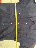 New Kids Tem Tex Blue Jean Long Sleeve Pearl Snap 14 AA-22