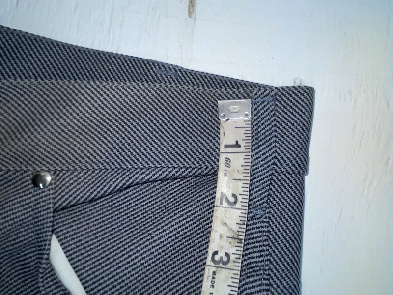 New Vintage Black Speckled Miller Polyester Pants #2624 VV-52