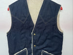 New Women’s Comfy Denim Wool Vest Small L-608