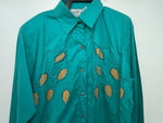New Women’s Blue Mine & Bills Outfitters Long Sleeve Button Up Shirt M 3B-84
