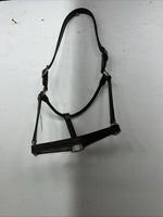 New Tough 1 Genuine Leather Brown Track Horse Halter #44-2046 W-49