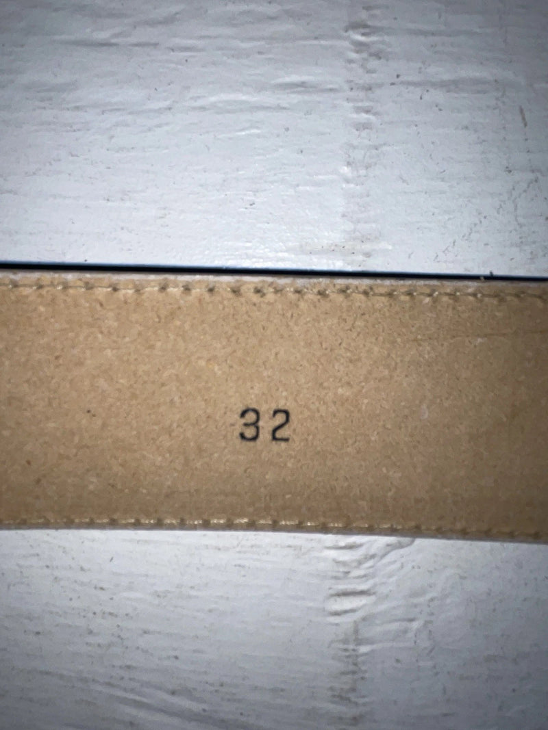 New Blue Genuine Leather 32” Belt #7330 JJ-148