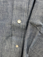New Men’s Champion Western Jean Design Long Sleeve Pearl Snap 15.5 Medium K-45