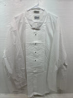 New Classix White Long Sleeve Button Up English Shirt 20-20.5 4XL X-101
