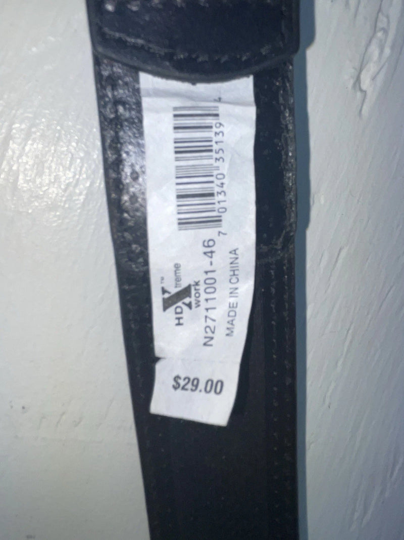 New Black Genuine Leather HD Xtreme 46” Belt #N2711001 NN-100