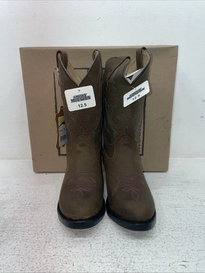 New Kids Brown Smoky Mountain Cowboy Boots. 3531 C 12.5 12 1/2. 23-24